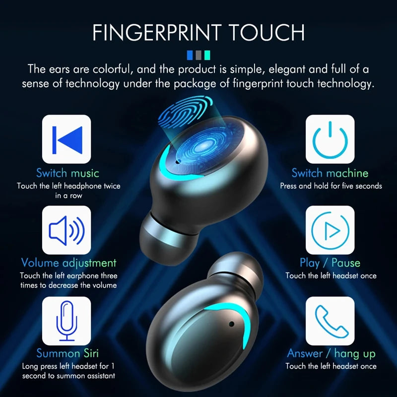 Fone Bluetooth F9-5 com Display LED